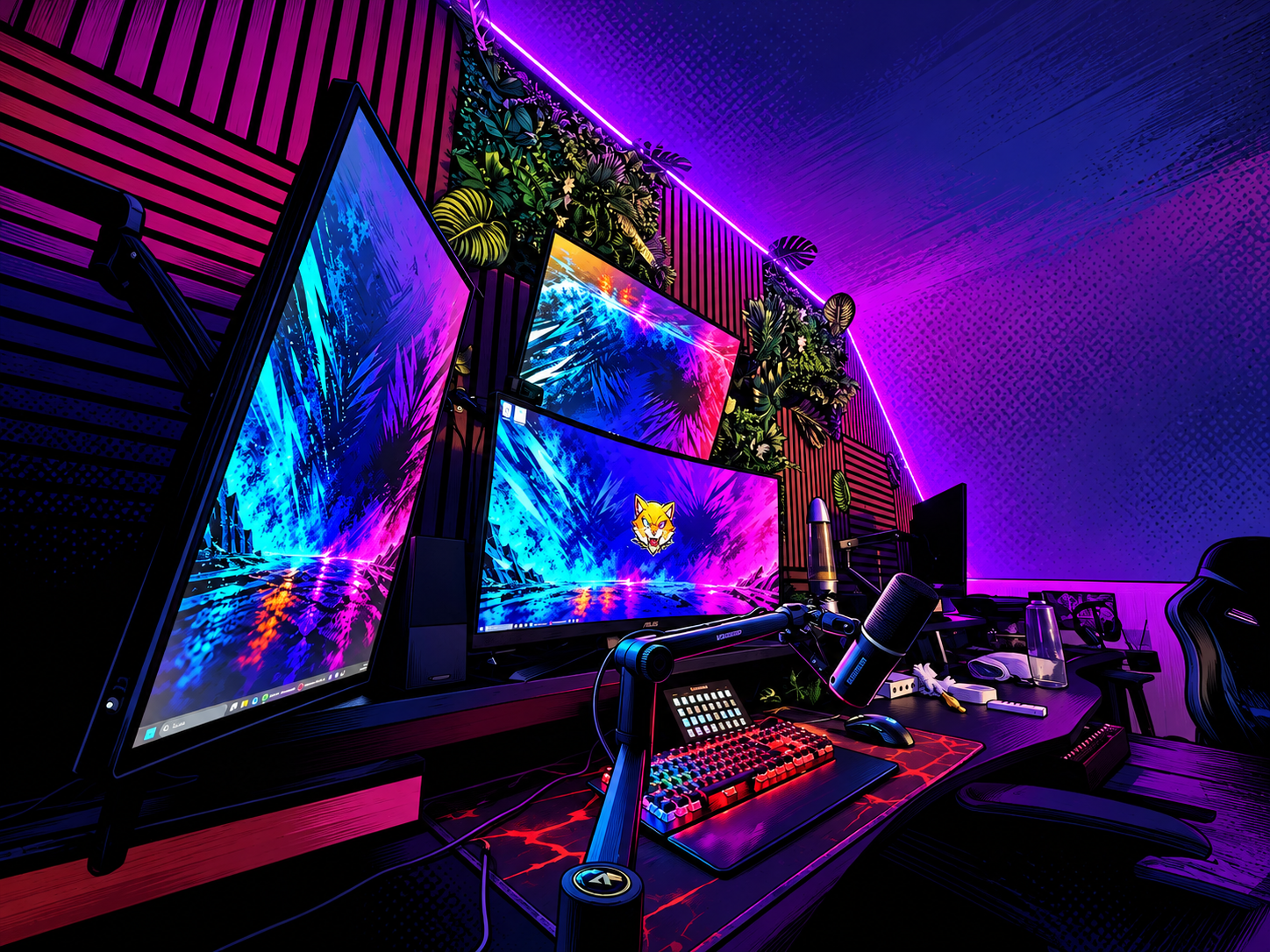 Sobix am Gaming-Setup