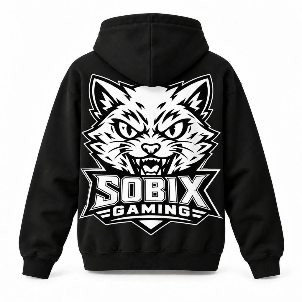 Zip-Hoodie mit Sobix Gaming Logo